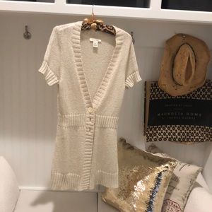 Shimmering sweater gently used